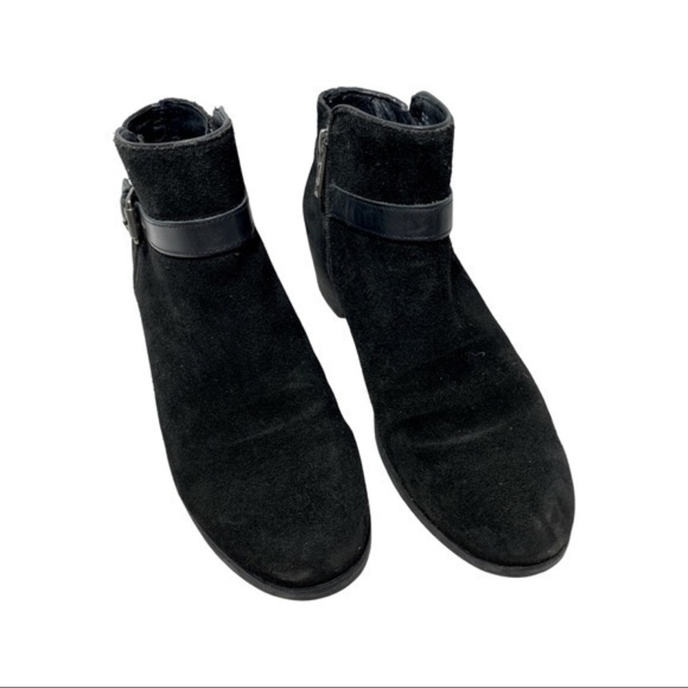 Ugg 'Bellamy' Bootie Black Distressed Leather Size 8